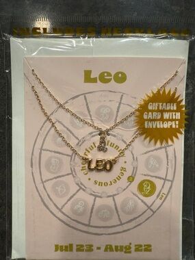 Leo Zodiac Gold-Tone Necklace Set